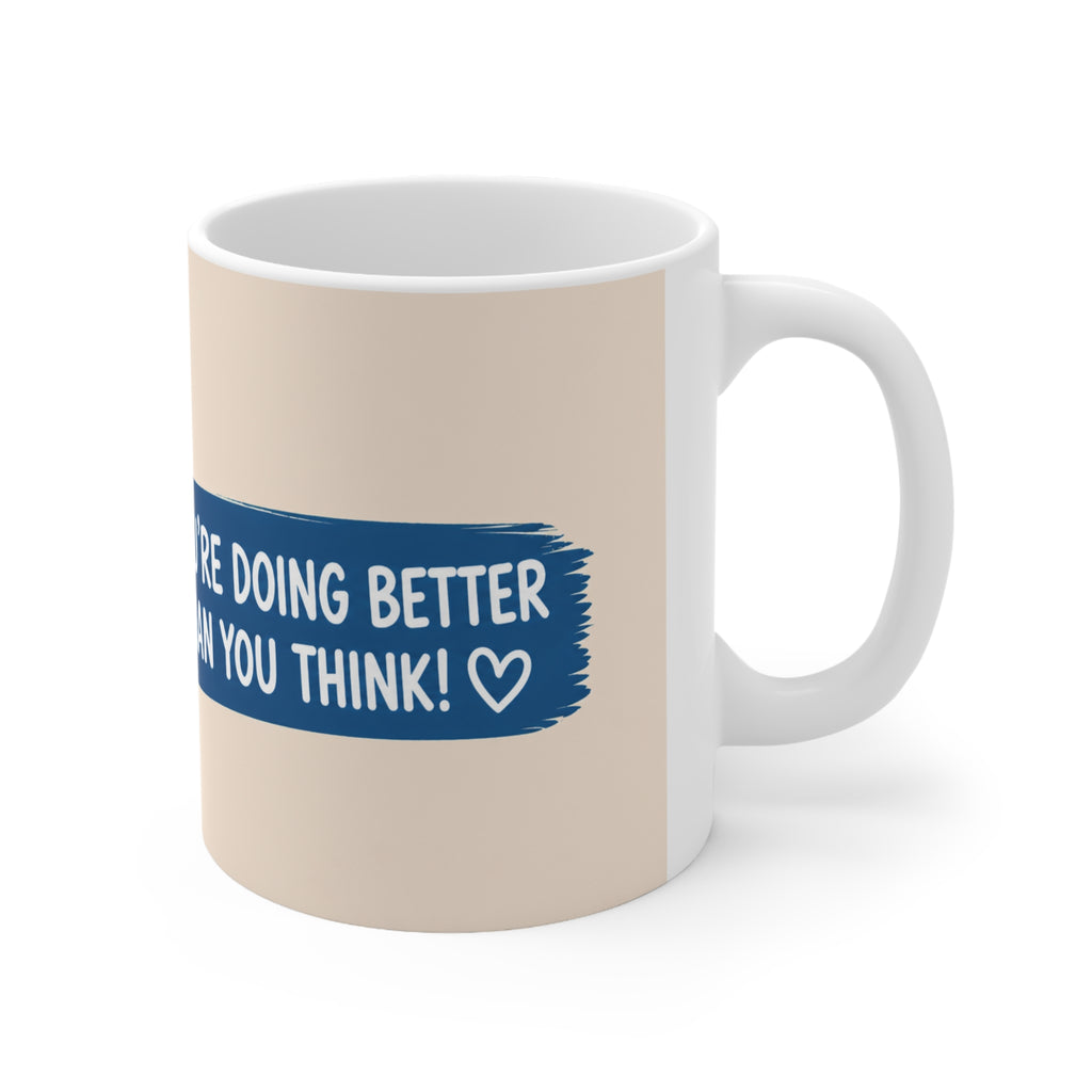 Cute Dog Lover Inspirational Mug Blue | ORCA Coated 11oz Ceramic