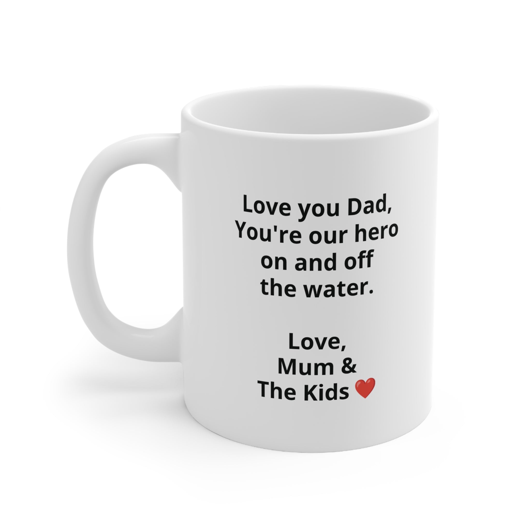 Personalised Fishing Dad Coffee Mug — Custom Photo & Message | ORCA Coated 11oz Ceramic
