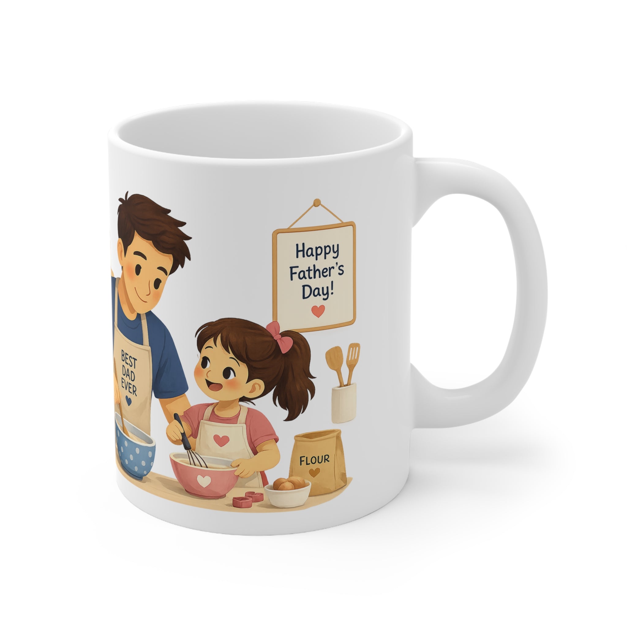 Personalised Father's day Chef Mug— Custom Photo & Message | ORCA Coated 11oz Ceramic