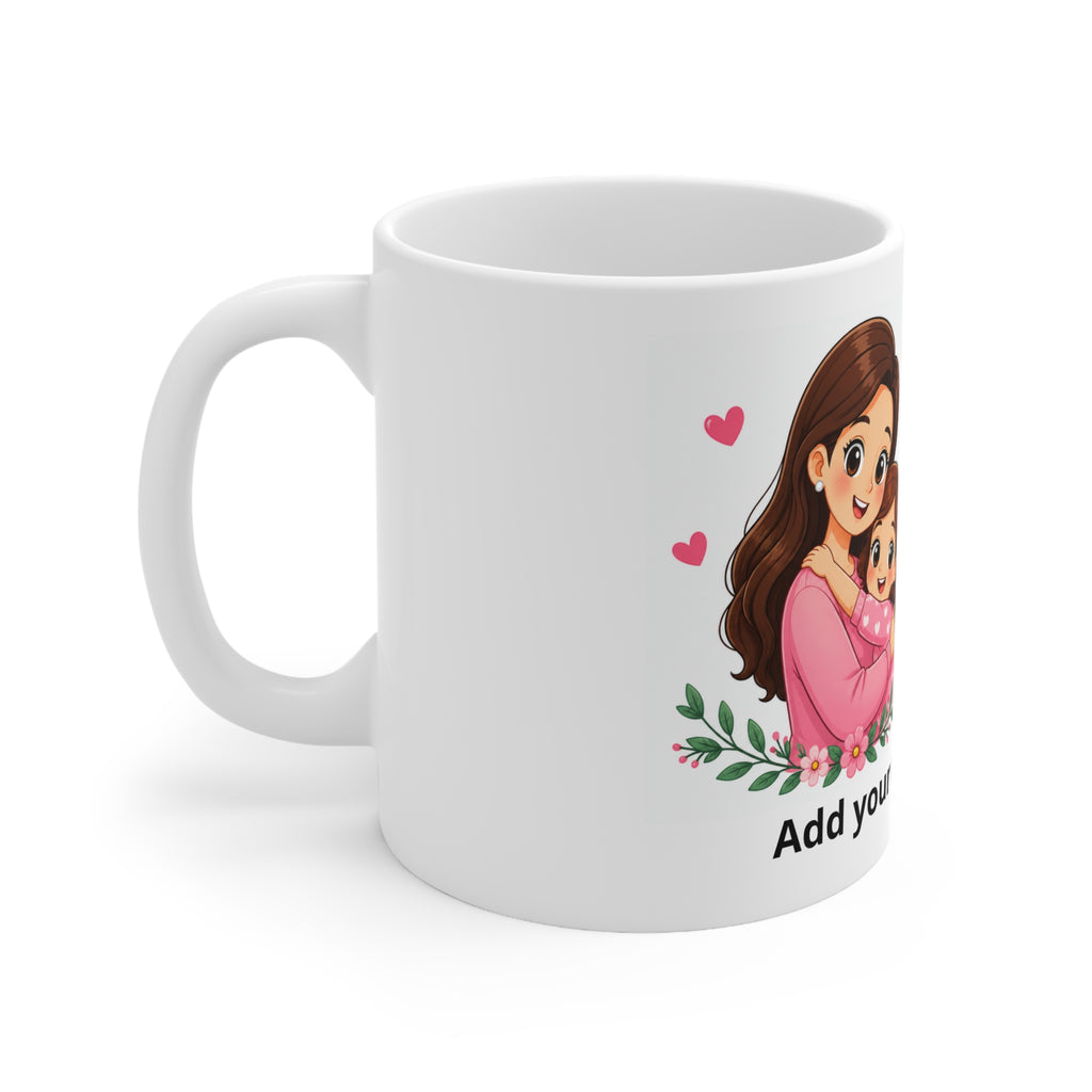 Mum's day with Daughter Mug — Custom Message | ORCA Coated 11oz Ceramic