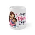 Mum's Day with Son Mug — Custom Photo & Message | ORCA Coated 11oz Ceramic