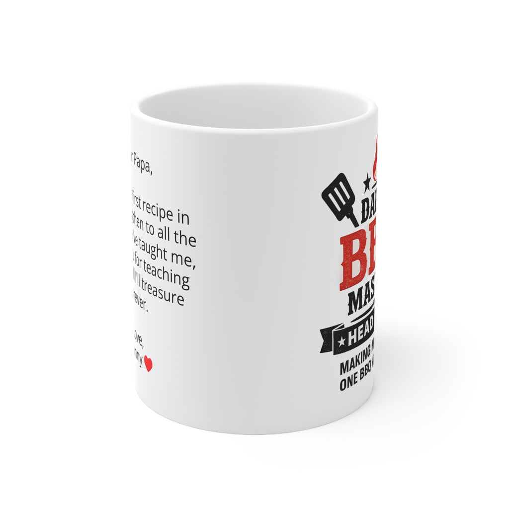 Personalised BBQ Master Dad Mug — Custom Image & Message | ORCA Coated 11oz Ceramic