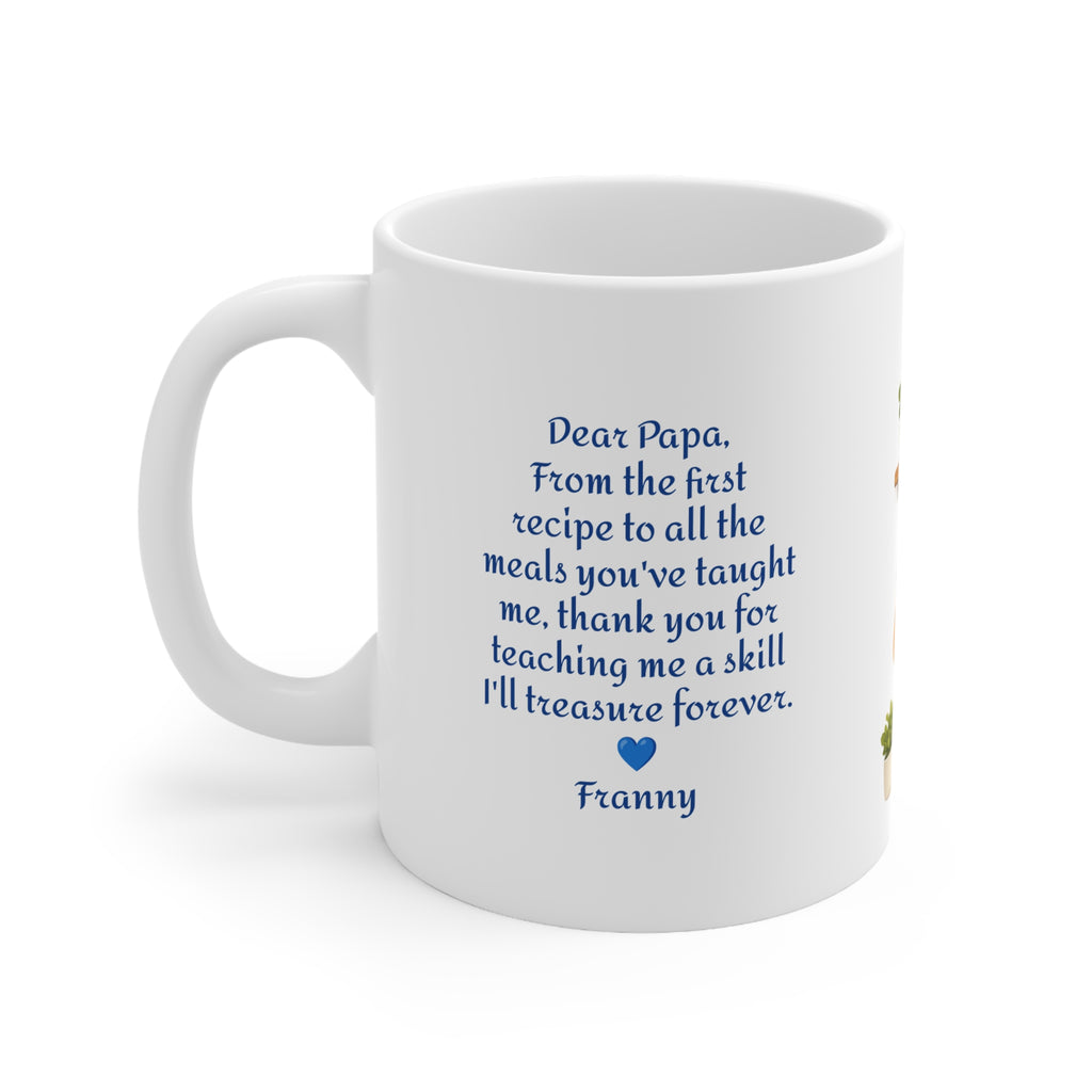 Personalised Father's day Chef Mug— Custom Photo & Message | ORCA Coated 11oz Ceramic