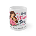Mum's day with Daughter Mug — Custom Message | ORCA Coated 11oz Ceramic
