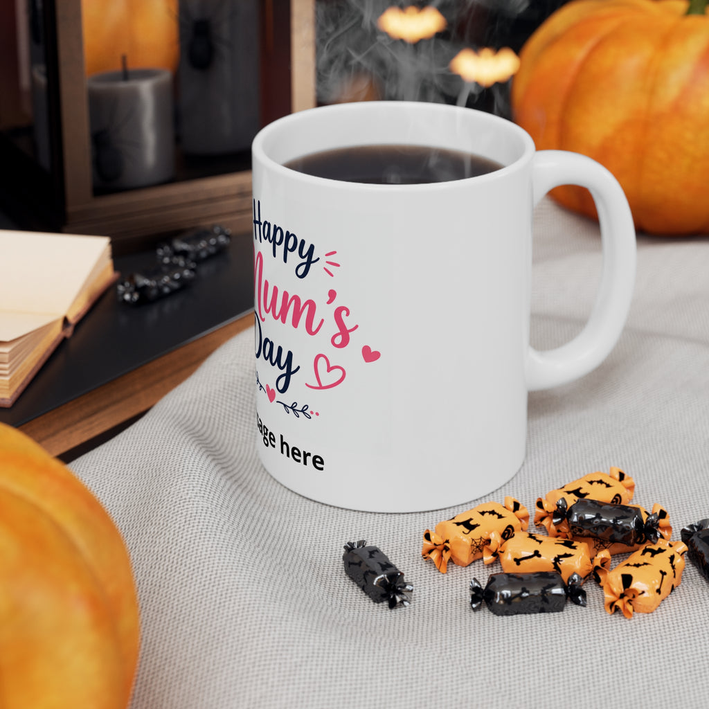 Mum's day with Daughter Mug — Custom Message | ORCA Coated 11oz Ceramic