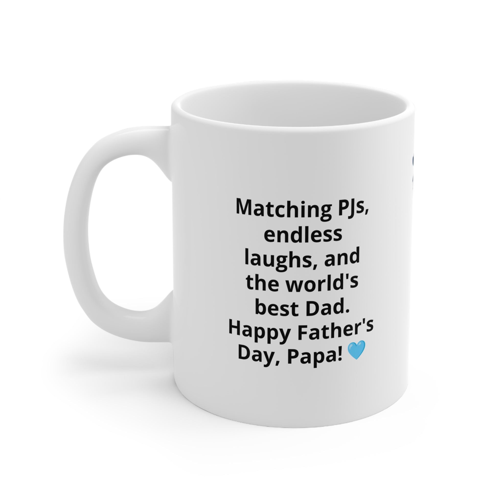 Personalised PJ Dad's day Mug— Custom Photo & Message | ORCA Coated 11oz Ceramic