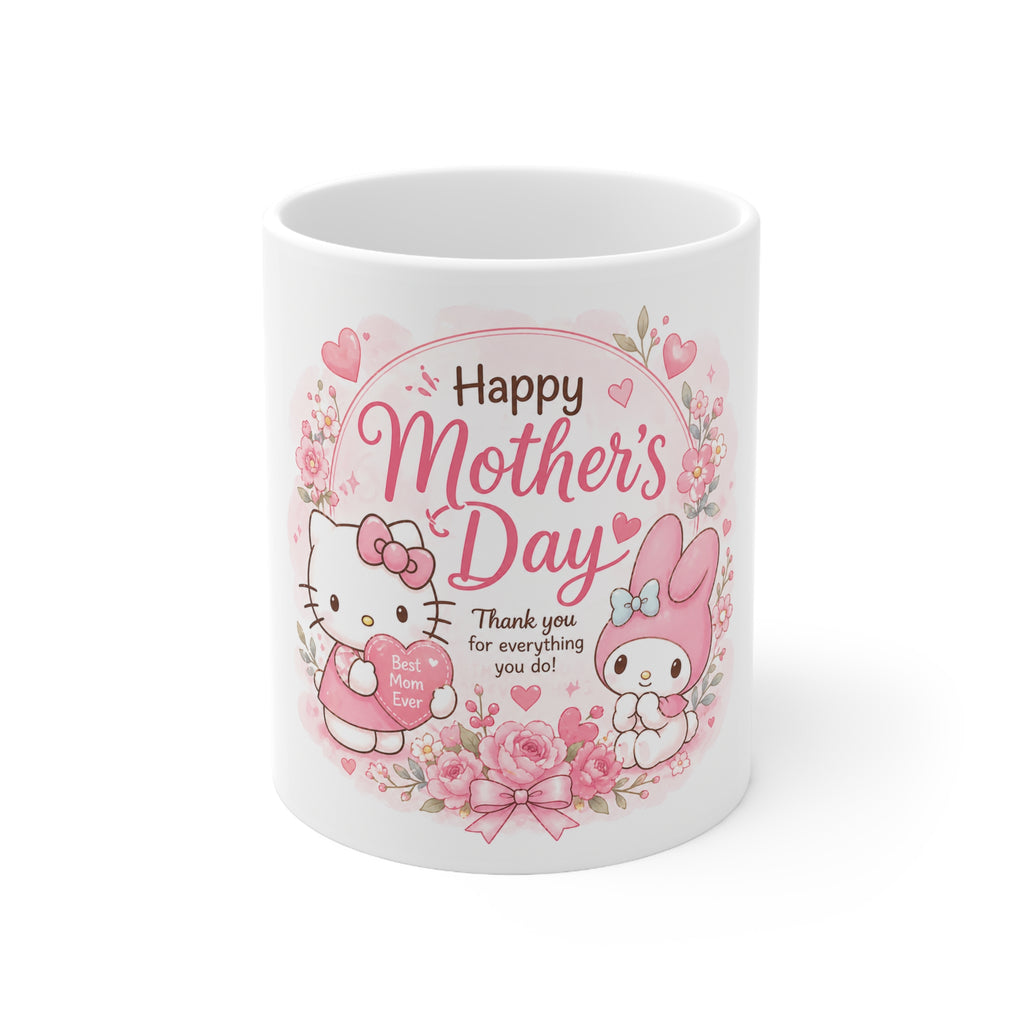 Mother's Day Kitty Melody Mug | ORCA Coated 11oz Ceramic