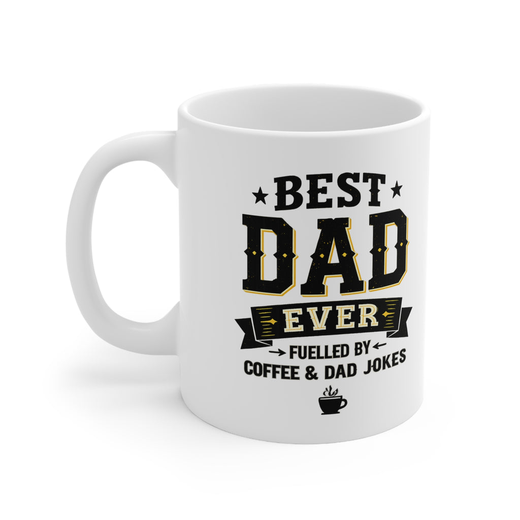 Personalised Best Dad Ever Coffee Mug — Custom Image & Message | ORCA Coated 11oz Ceramic