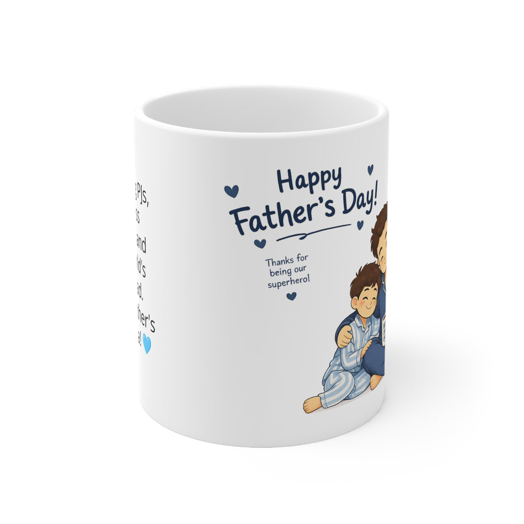 Personalised PJ Dad's day Mug— Custom Photo & Message | ORCA Coated 11oz Ceramic