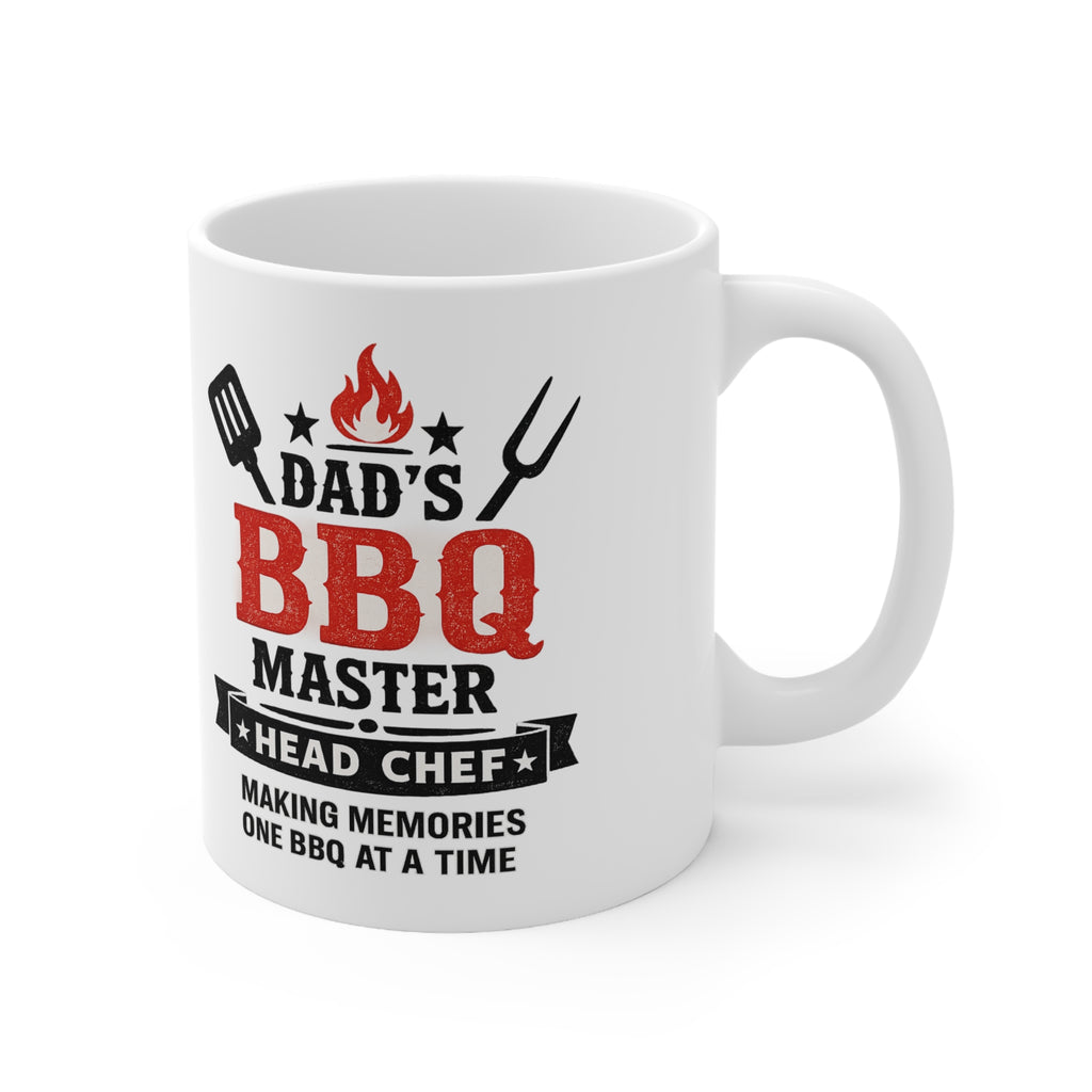 Personalised BBQ Master Dad Mug — Custom Image & Message | ORCA Coated 11oz Ceramic