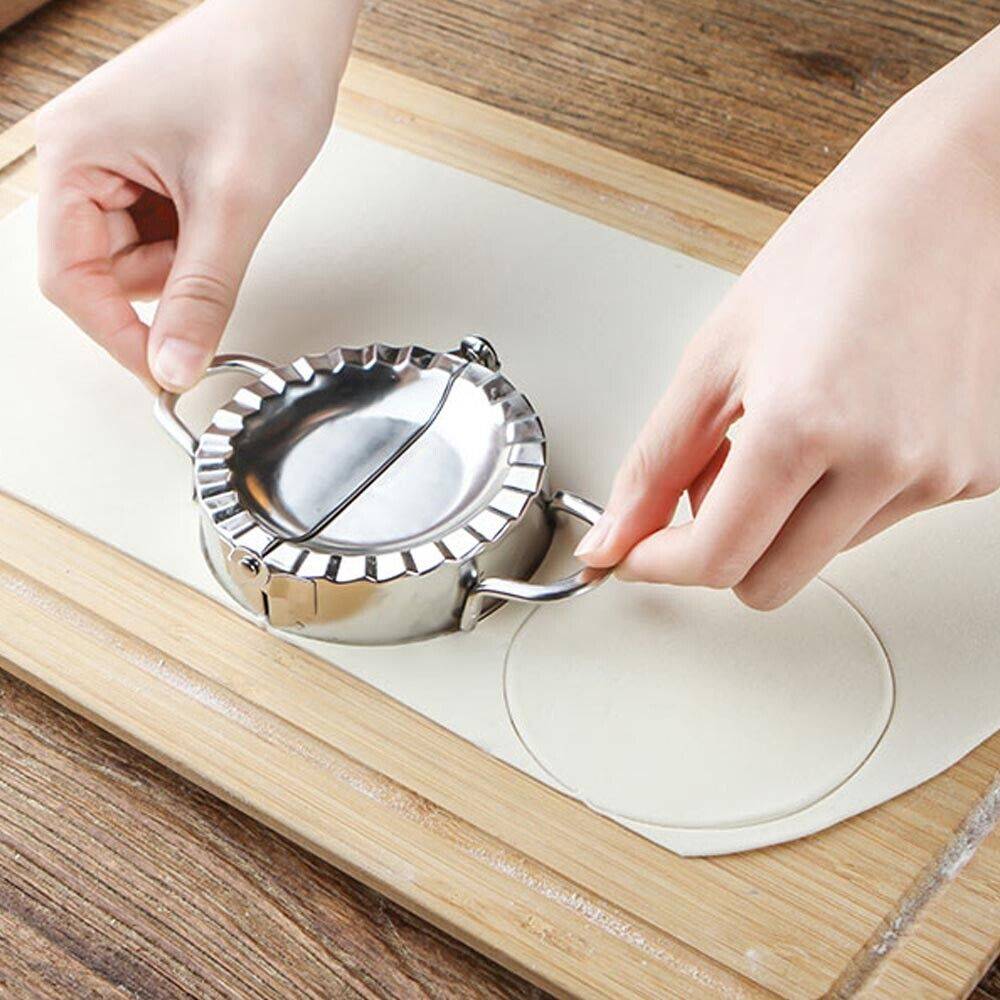 5PCS Dumpling Maker Stainless Steel Dough Press Making Mold Mould Tool