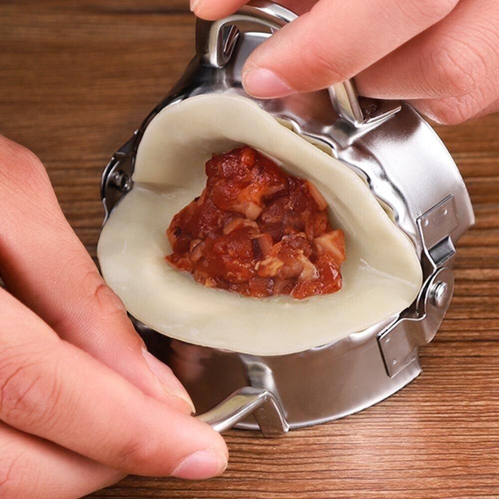 5PCS Dumpling Maker Stainless Steel Dough Press Making Mold Mould Tool
