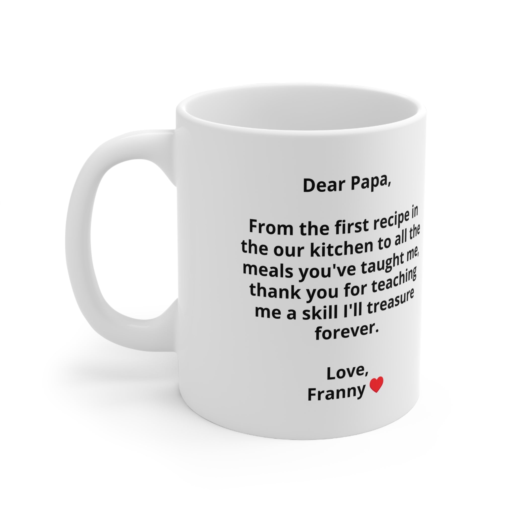 Personalised BBQ Master Dad Mug — Custom Image & Message | ORCA Coated 11oz Ceramic