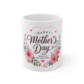 Mother's Day Pink Flower Ceramic Mug — Branded 11oz and 15oz sizes