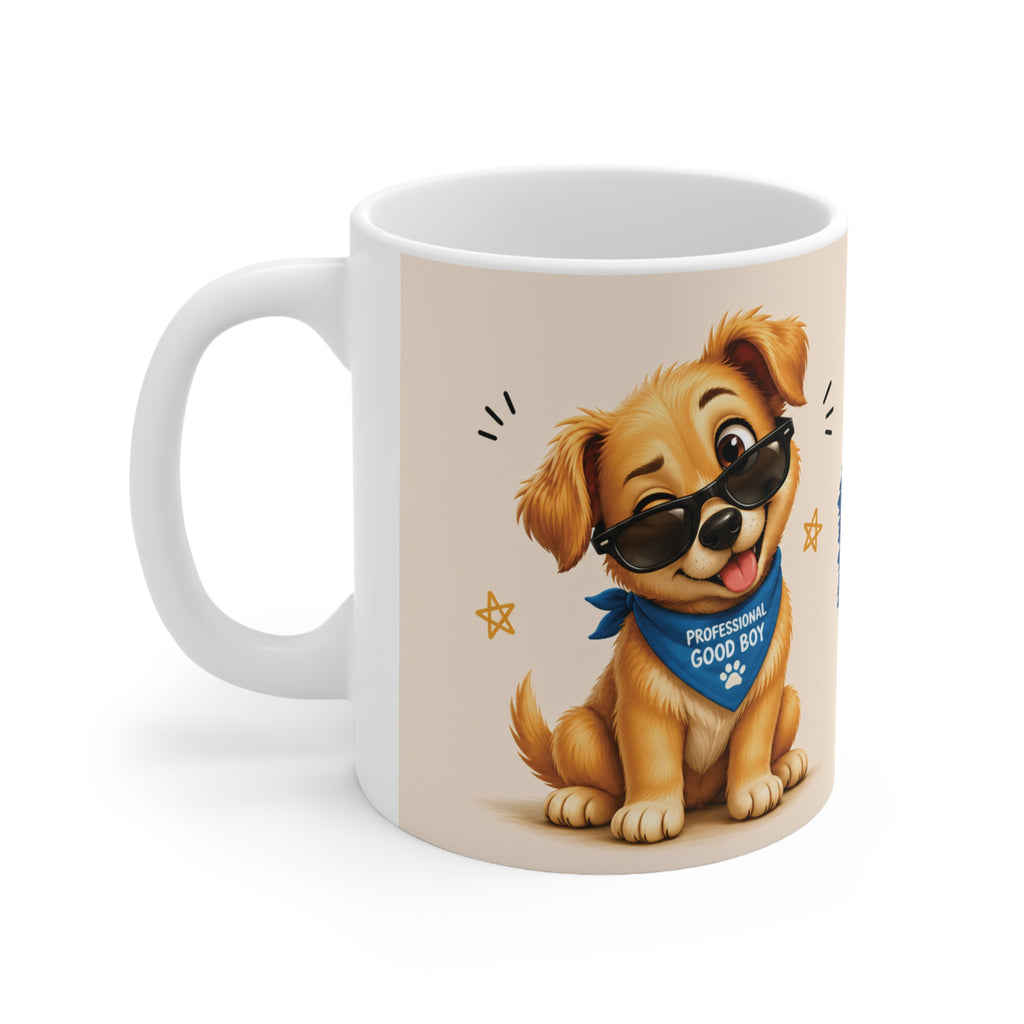 Cute Dog Lover Inspirational Mug Blue | ORCA Coated 11oz Ceramic