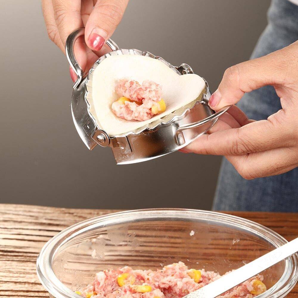 5PCS Dumpling Maker Stainless Steel Dough Press Making Mold Mould Tool