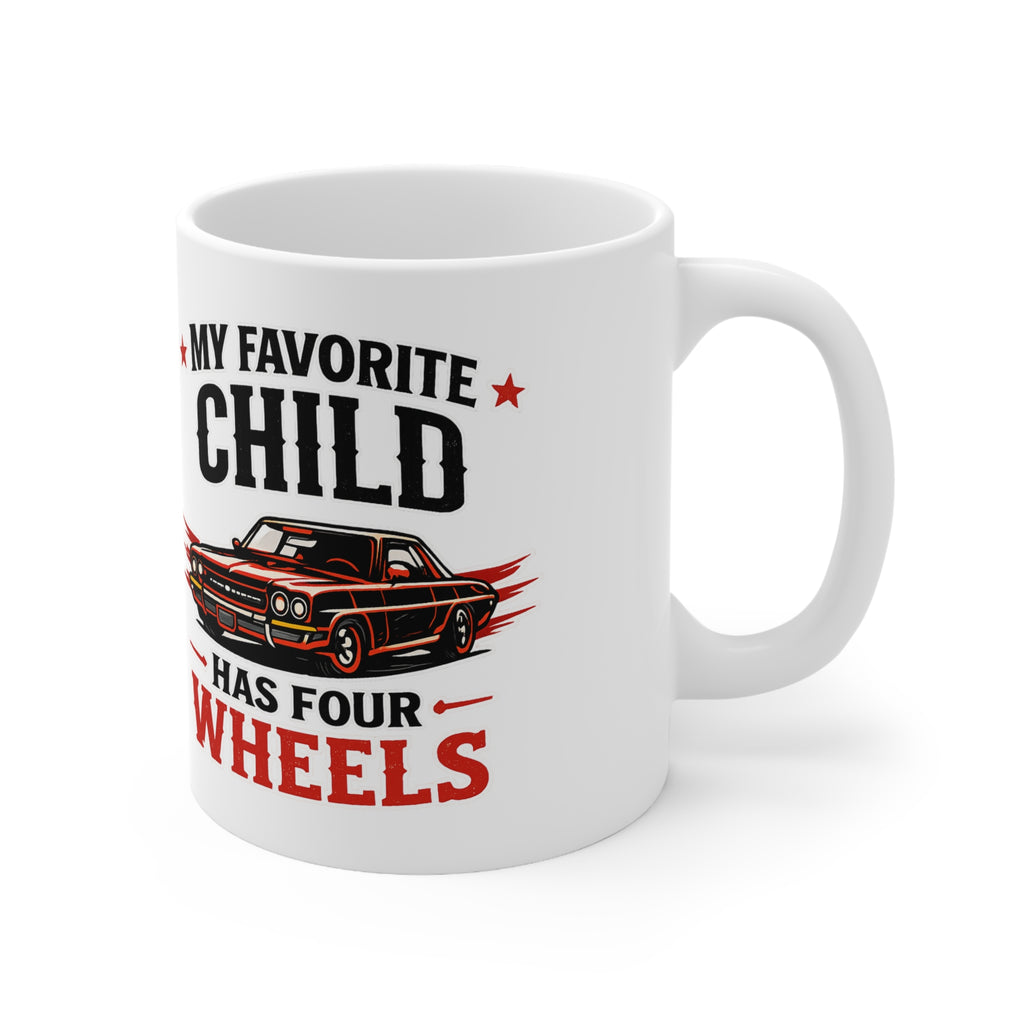 Personalised Father’s Day Car Mug  — Custom Image & Message | ORCA Coated 11oz Ceramic
