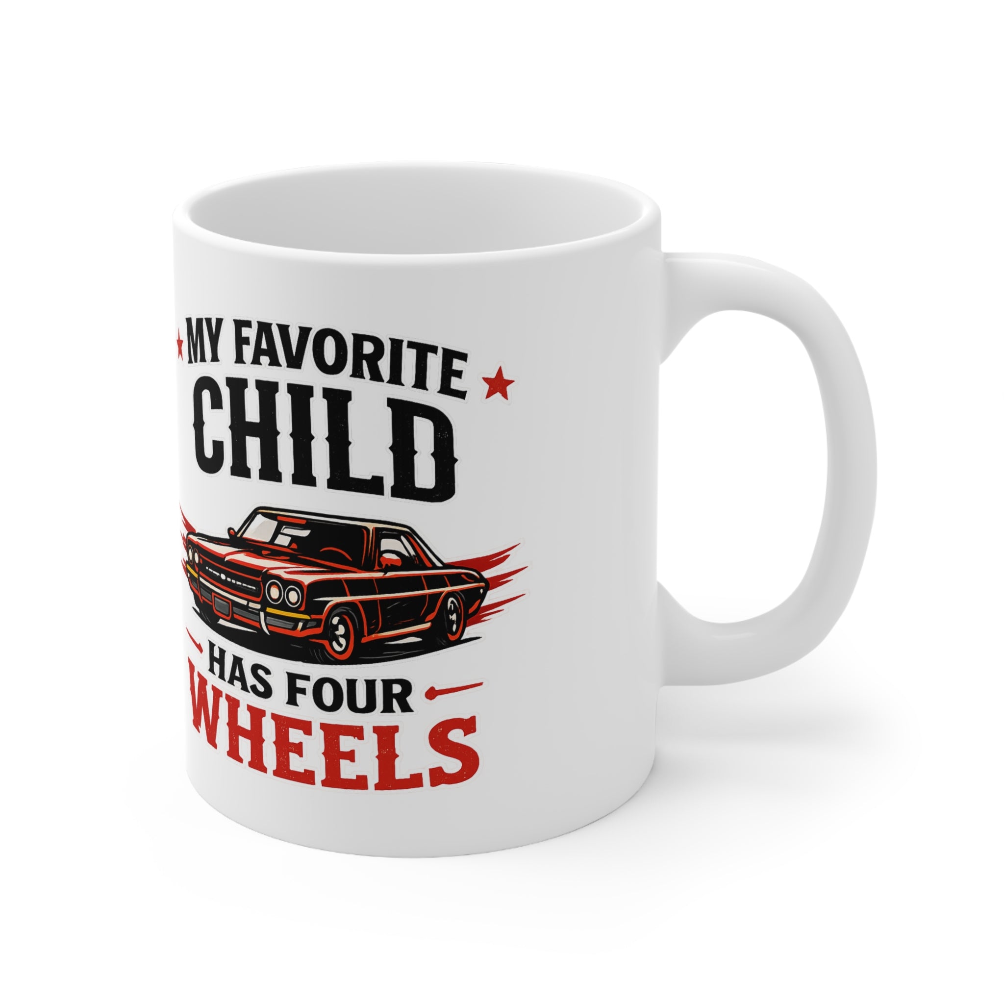 Personalised Father’s Day Car Mug  — Custom Image & Message | ORCA Coated 11oz Ceramic