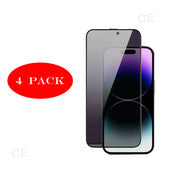 Compatible with Apple iPhone 15 PLUS Privacy Glass Screen Protector 4-Pack Anti-Spy Tempered Glass