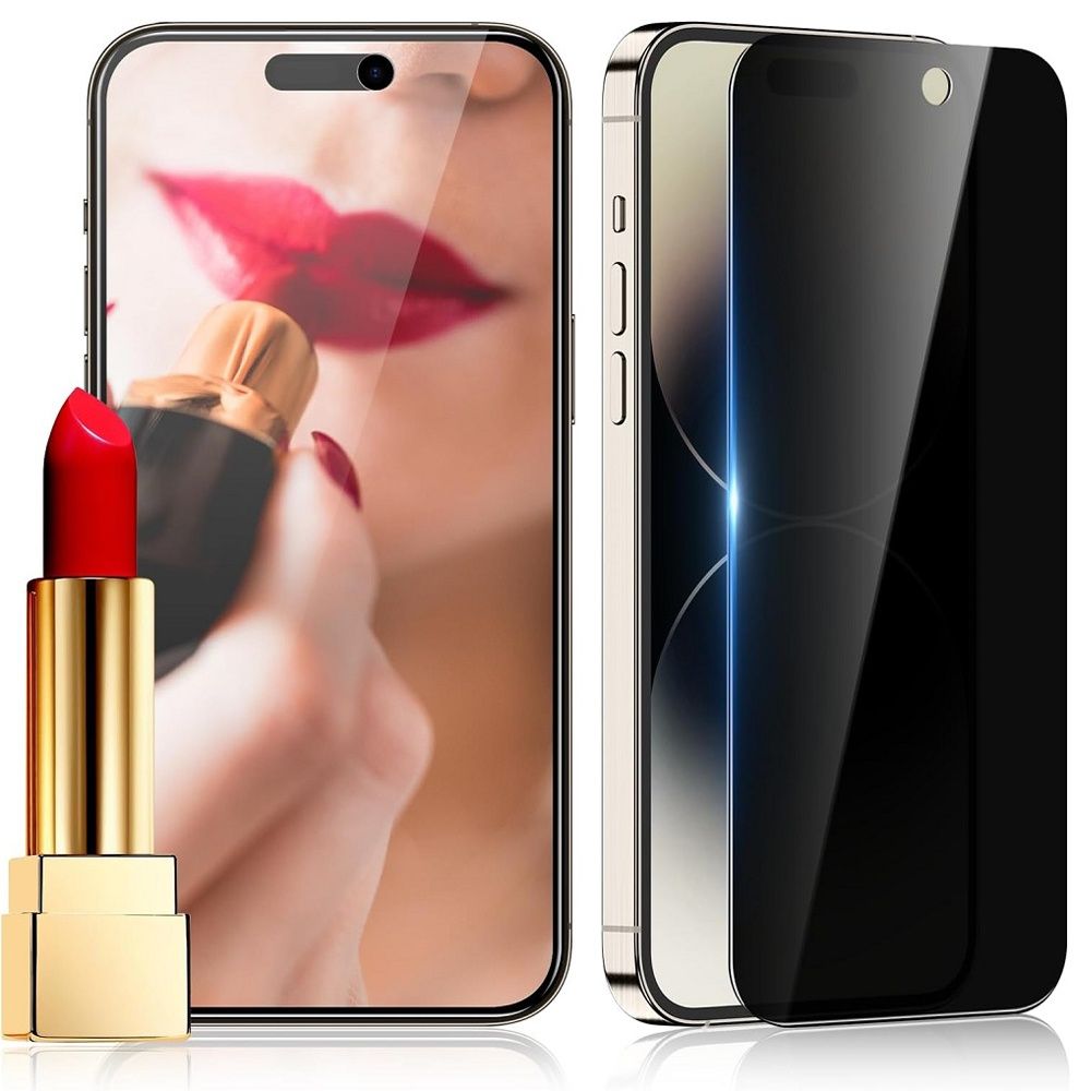 2pcs iPhone 15 Privacy Screen Protector, with Tempered Glass, Anti-Spy & Scratch Resistant, Compatible with iPhone 15
