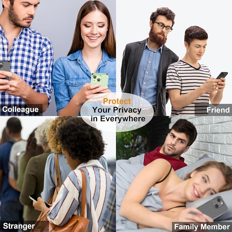 2pcs iPhone 15 Privacy Screen Protector, with Tempered Glass, Anti-Spy & Scratch Resistant, Compatible with iPhone 15