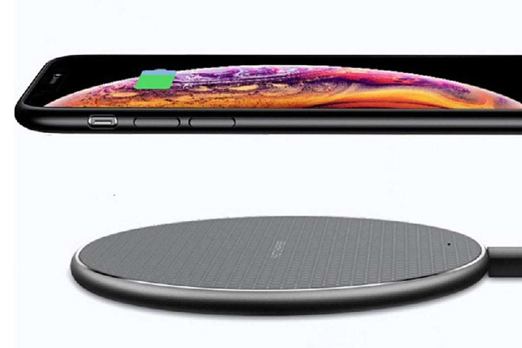 Wireless Fast Charger Smartphone Charger Qi Charging for Apple, Samsung and Smart Phones (Black)