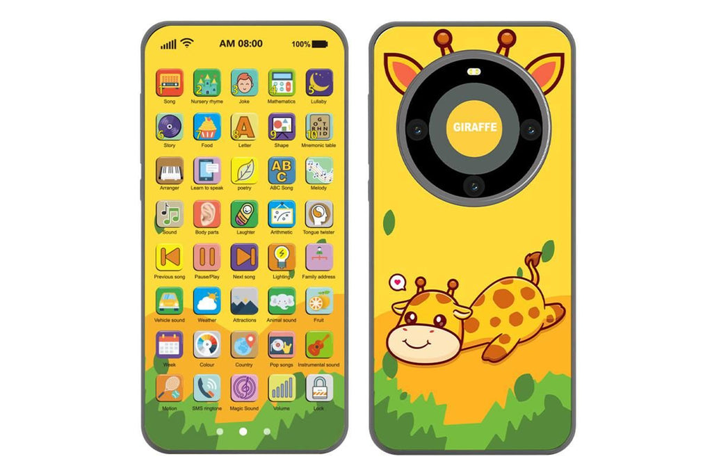 Learning Phone Toy with Over 10000 Educational Contents Touch Screen Early Education Gift - Panda