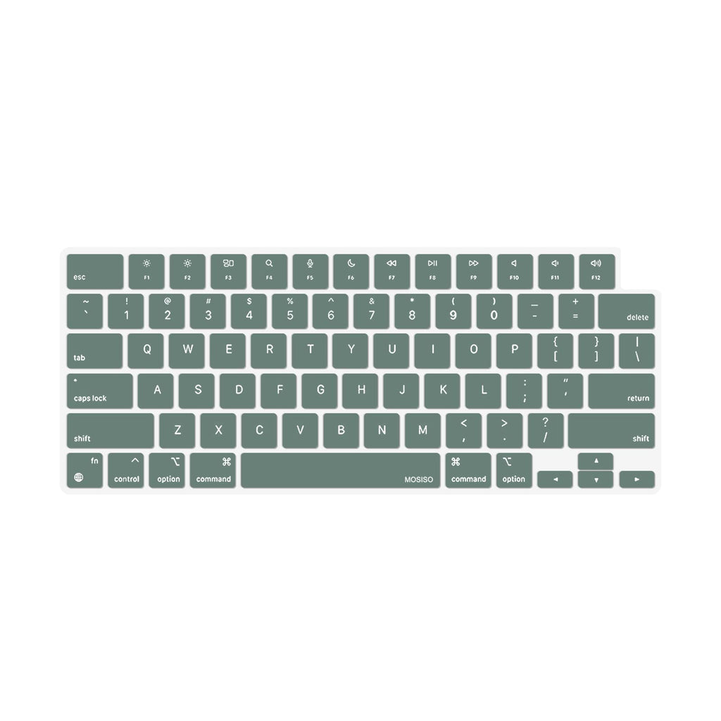 Keyboard Cover Skin For MacBook Air Pro 13 13.6 14 15.3 16 A2442 A2779 A2485 A2780 A2681 A2941 M1 M2 2021 to 2023 Green
