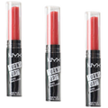 3pcs Nyx Professional Makeup 2.5g Turnt Up Lipstick - 14 Rags To Riches
