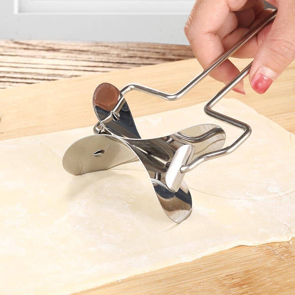 5PCS Dumpling Maker Stainless Steel Dough Press Making Mold Mould Tool