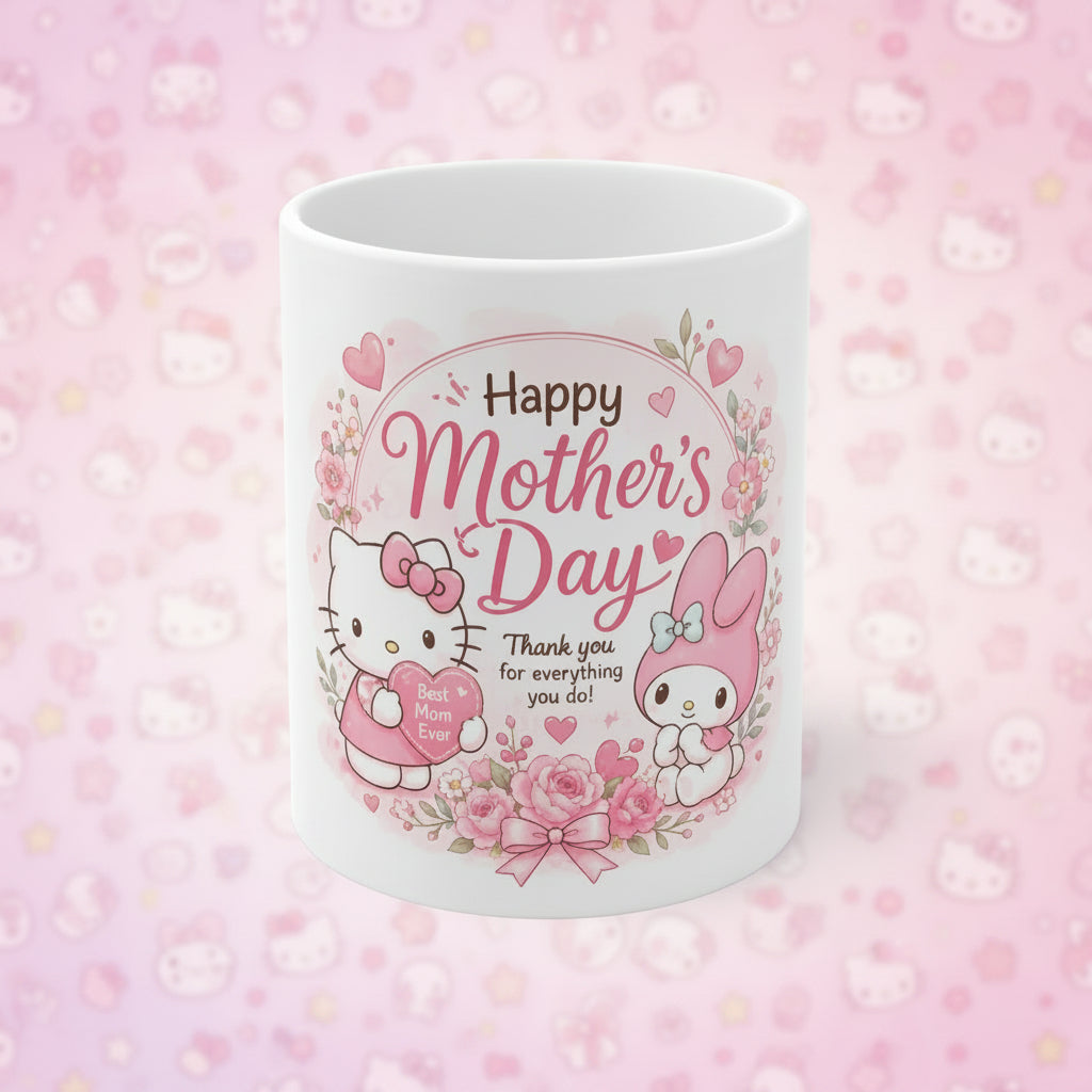 Mother's Day Kitty Melody Mug | ORCA Coated 11oz Ceramic
